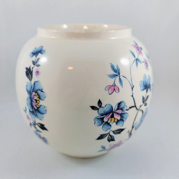 Oriental Style Ginger Jar Sadler England Ironstone Blue Pink Yellow Flowers - Picture 5 of 11